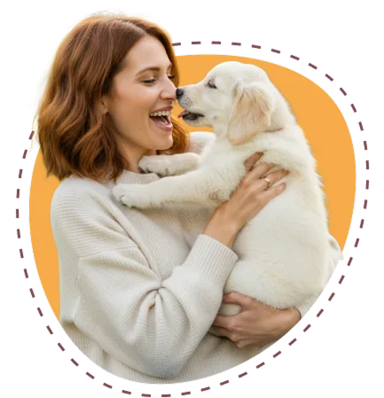 Woman with dog